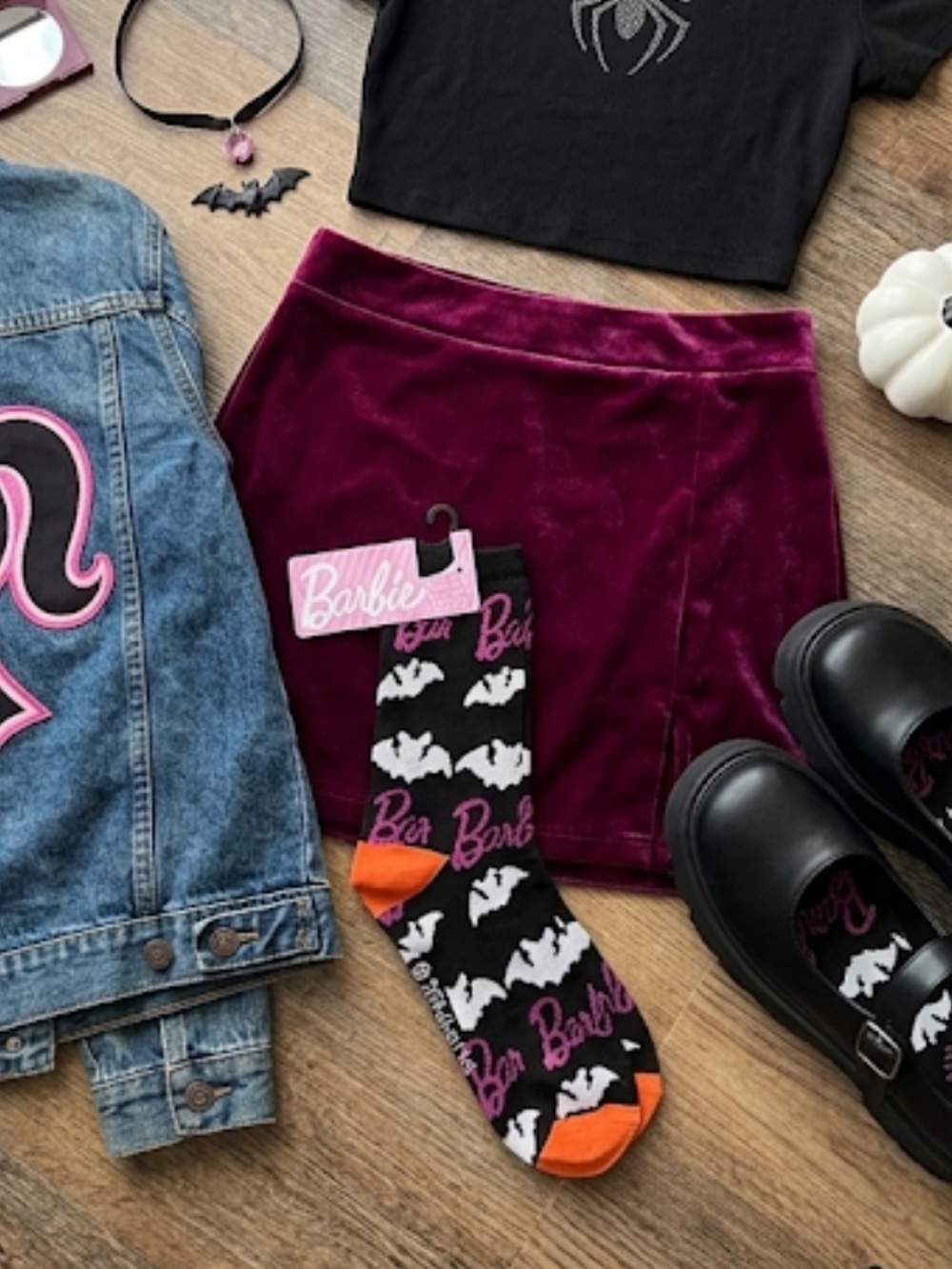 Barbie Halloween sock NWT